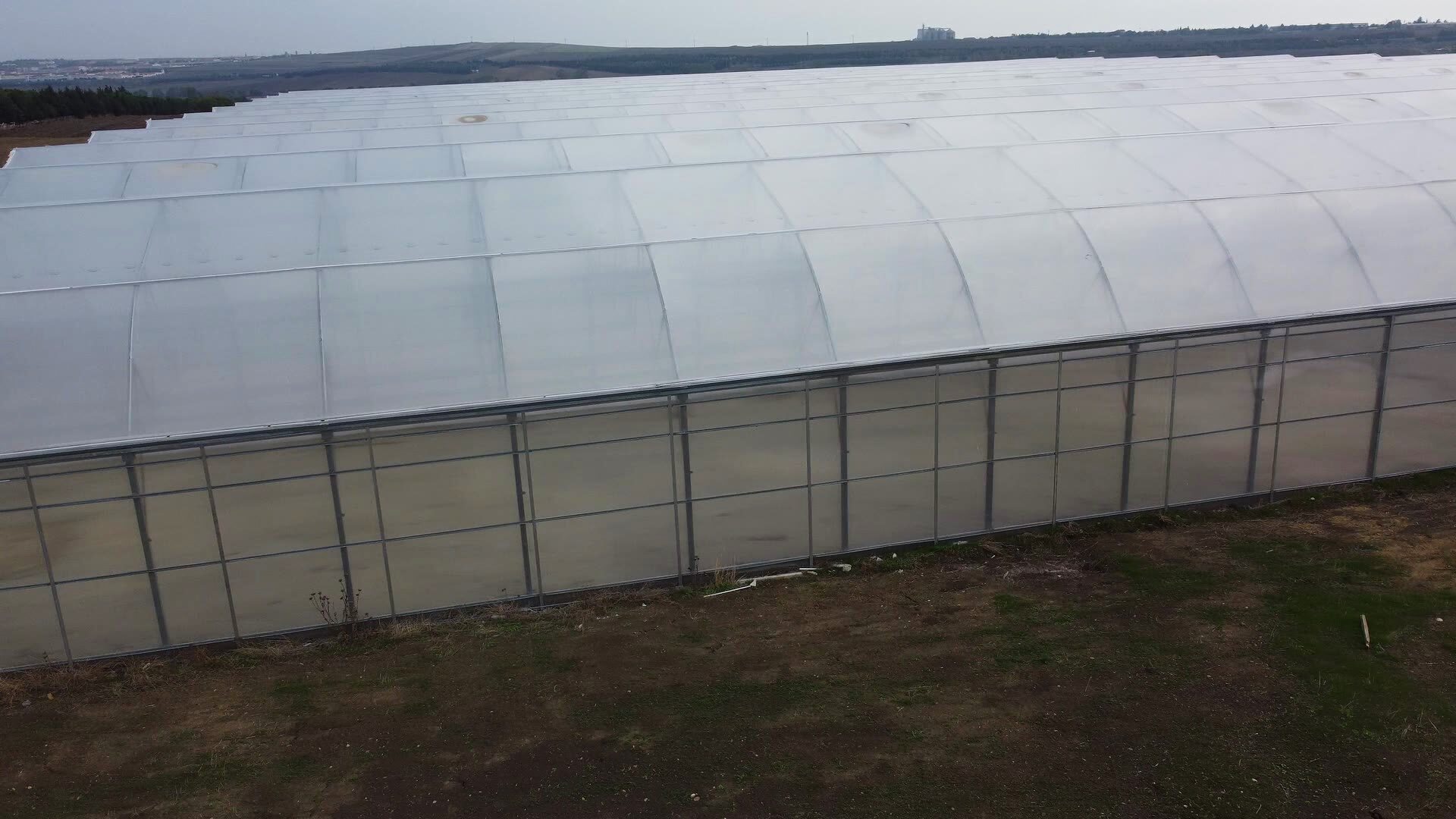 Polycarbonate side cladding along the elevation of the Tibbi Silivri complex.