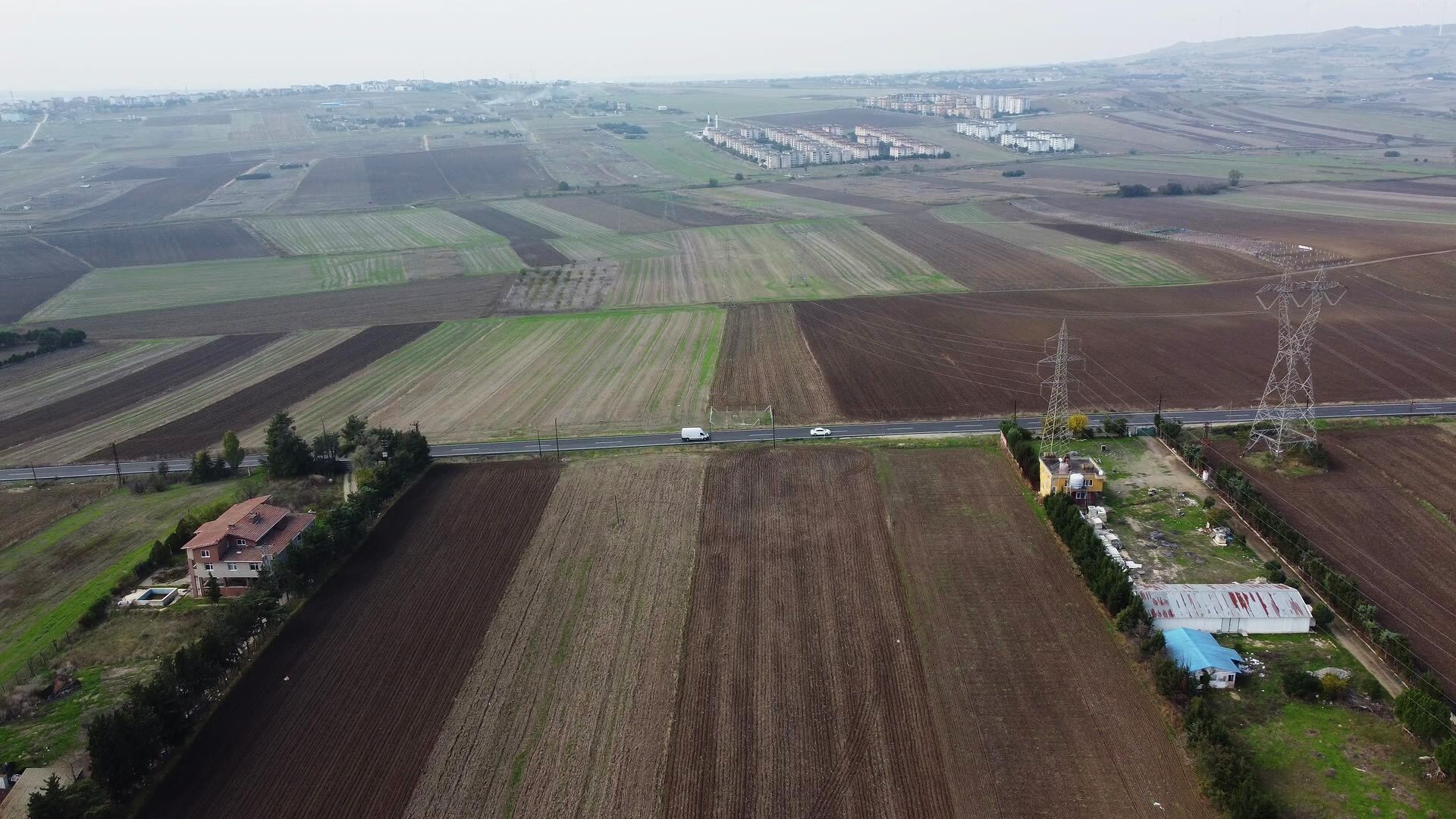 Farmland around the Silivri site, in the Marmara region west of Istanbul.