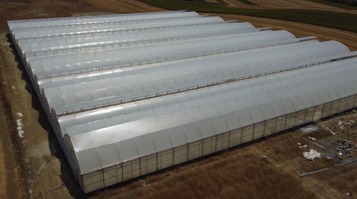 Aerial view of the full site footprint