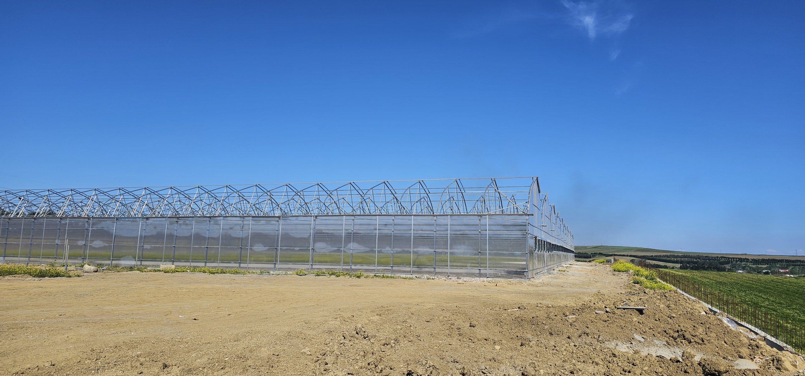 The site prepared, structure rising